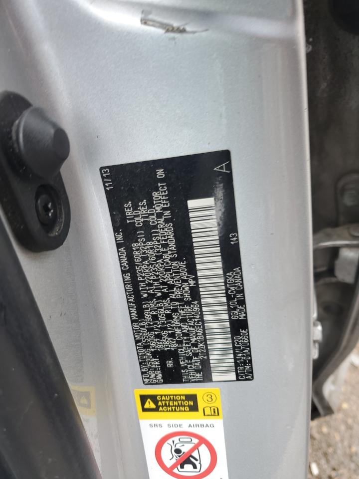 2T2ZK1BA6EC140964 2014 Lexus Rx 350