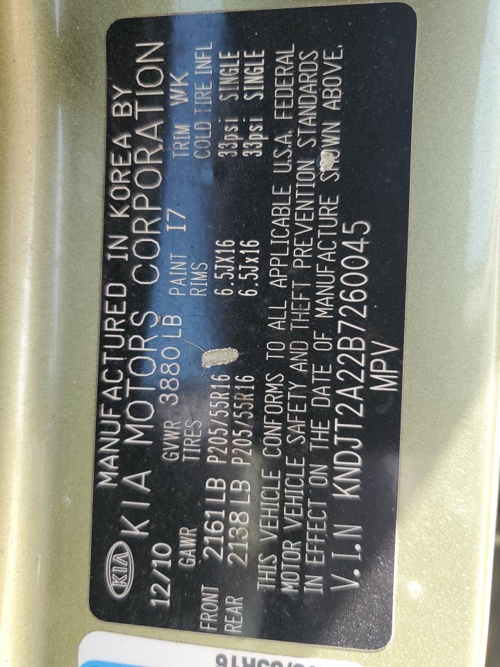 KNDJT2A22B7260045 2011 Kia Soul +