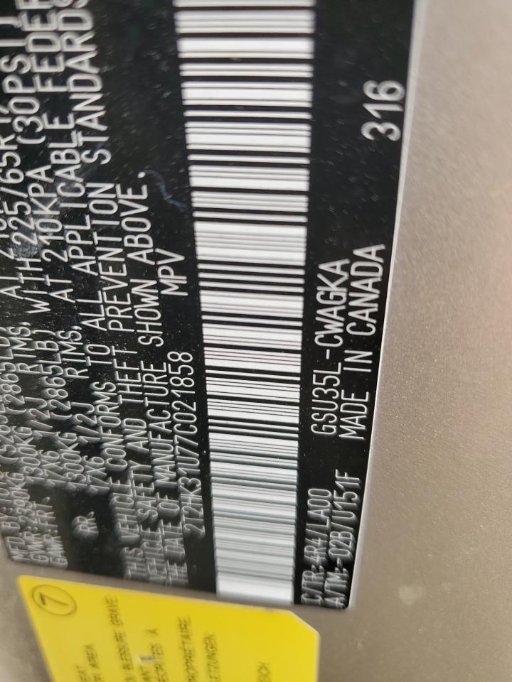 2T2HK31U77C021858 2007 Lexus Rx 350