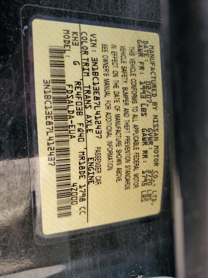 3N1BC13E87L412437 2007 Nissan Versa S