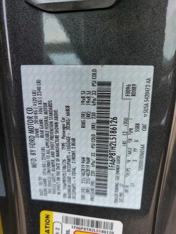 2020 Ford Mustang VIN: 1FA6P8TH2L5186126 Lot: 53469564