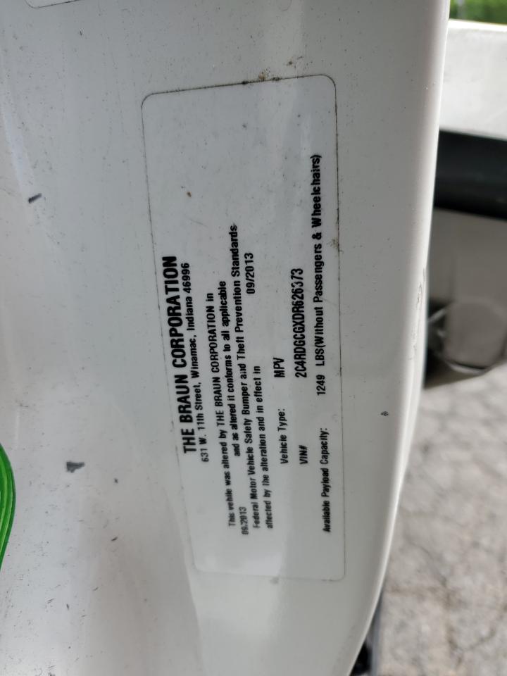 2C4RDGCGXDR626373 2013 Dodge Grand Caravan Sxt