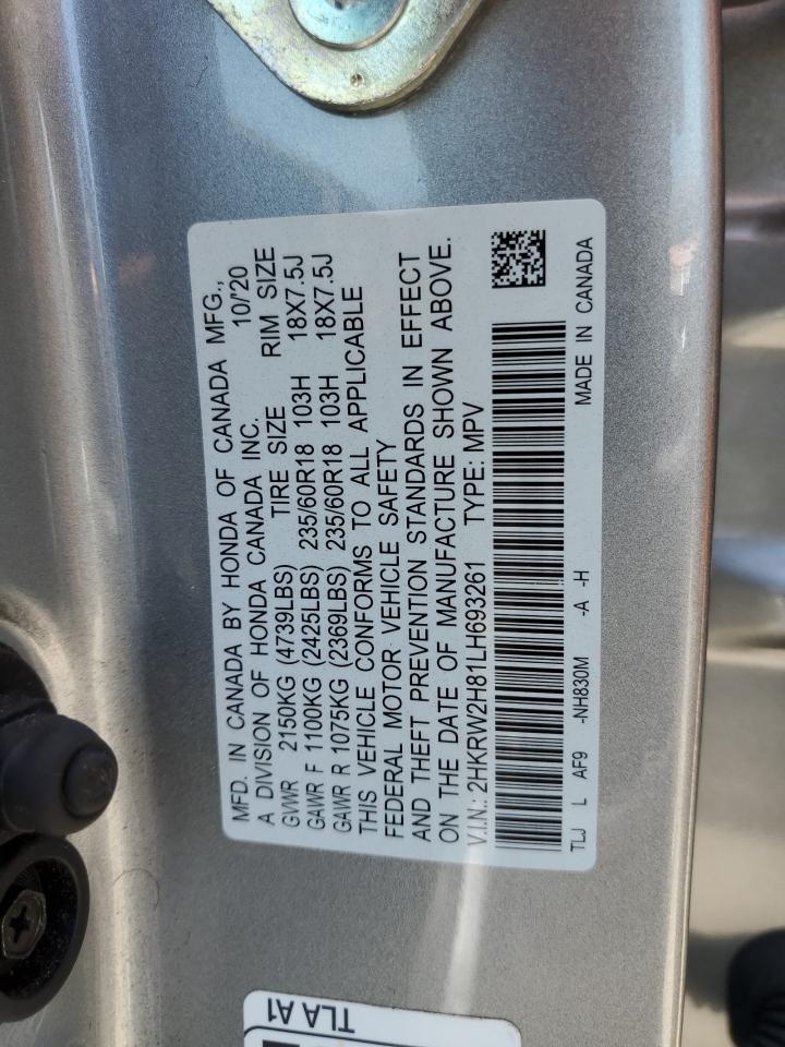 2HKRW2H81LH693261 2020 Honda Cr-V Exl