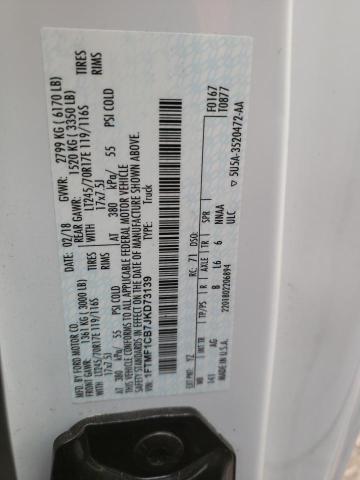 2018 Ford F150 VIN: 1FTMF1CB7JKD73139 Lot: 55485374