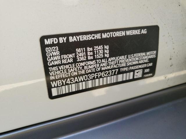 2023 BMW I4 EDRIVE WBY43AW03PFP62377