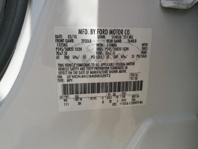 2010 Ford Edge Limited VIN: 2FMDK4KC9ABB32972 Lot: 56094394