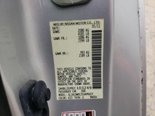 1N4BL2EP0CC103249 2012 Nissan Altima Sr