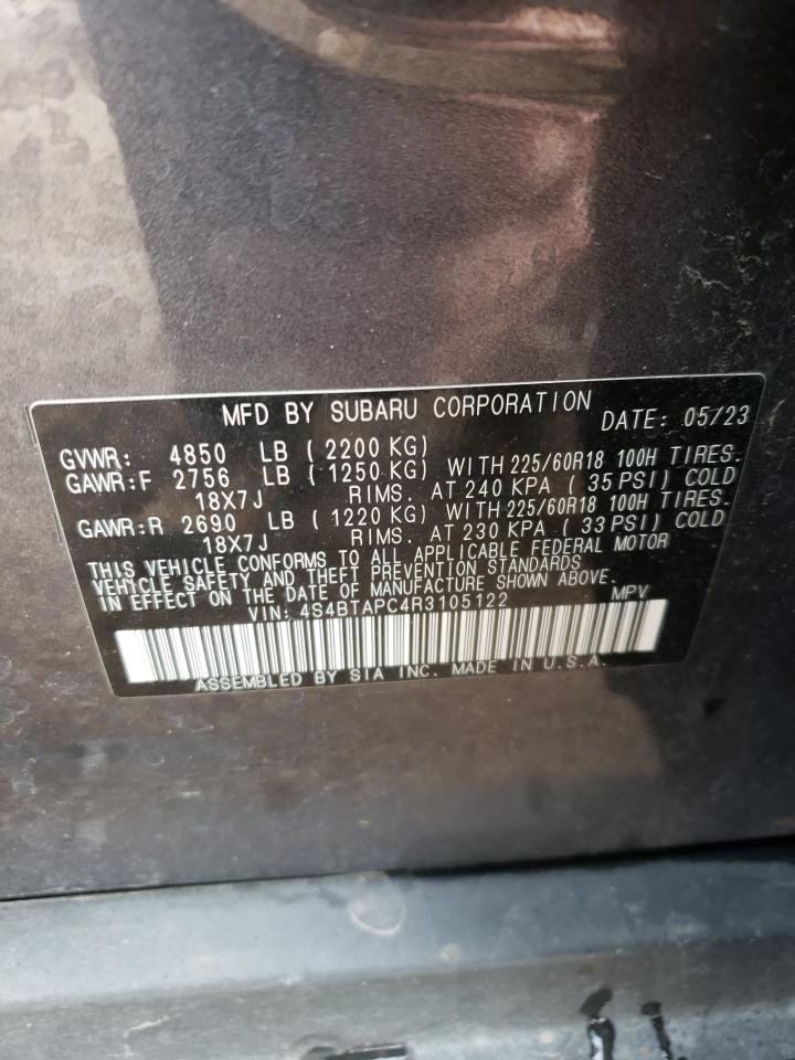 4S4BTAPC4R3105122 2024 Subaru Outback Touring