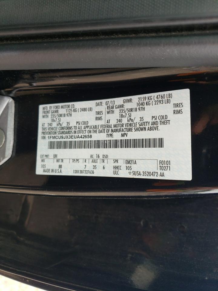 1FMCU9JX3EUA42658 2014 Ford Escape Titanium