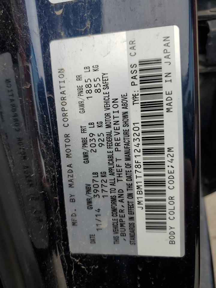 JM1BM1T78F1243201 2015 Mazda 3 Sv