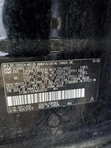 2009 Toyota Rav4 Limited VIN: 2T3BK31V89W006619 Lot: 55907674