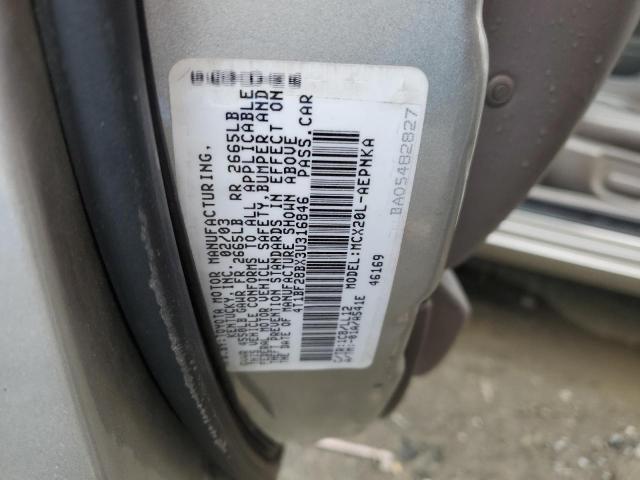 2003 Toyota Avalon Xl VIN: 4T1BF28BX3U316846 Lot: 54039024