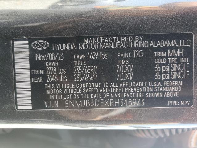 5NMJB3DEXRH348973 Hyundai Tucson SEL 13