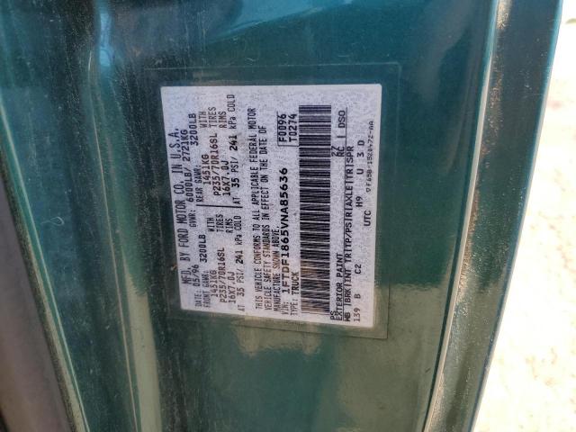 1997 Ford F150 VIN: 1FTDF1865VNA85636 Lot: 56059714