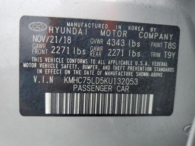 2019 HYUNDAI IONIQ LIMI - KMHC75LD5KU132053