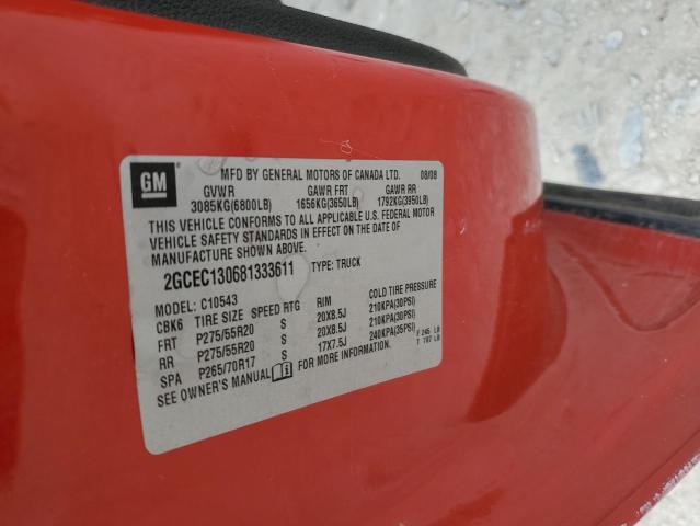 2008 Chevrolet Silverado C1500 VIN: 2GCEC130681333611 Lot: 54366804