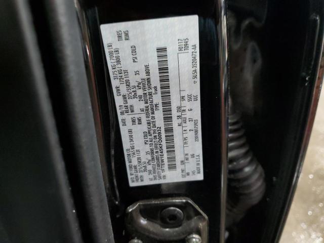 2019 Ford F150 Supercrew VIN: 1FTEW1E45KFD00932 Lot: 54546584