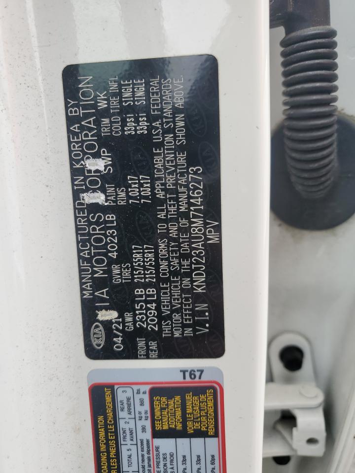 KNDJ23AU8M7146273 2021 Kia Soul Lx