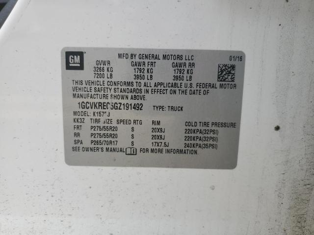 2016 CHEVROLET SLVRD 1500 1GCVKREC5GZ191492