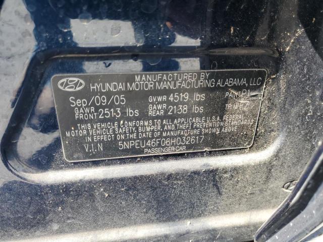 2006 Hyundai Sonata Gls VIN: 5NPEU46F06H032617 Lot: 54545134