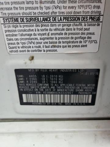 2010 Subaru Legacy 2.5I Limited VIN: 4S3BMBK62A3232061 Lot: 57327724