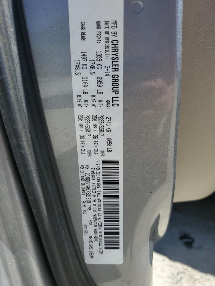 2C4RDGCG0ER321319 2014 Dodge Grand Caravan Sxt