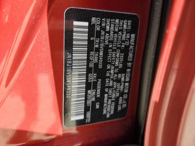 2022 Nissan Rogue Sport Sv VIN: JN1BJ1BV5NW349330 Lot: 56808634