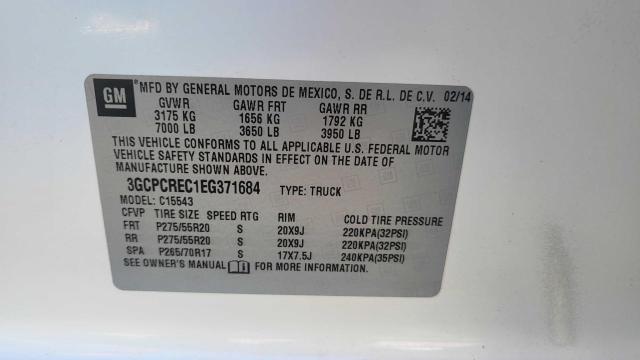 2014 Chevrolet Silverado C1500 Lt VIN: 3GCPCREC1EG371684 Lot: 56163114