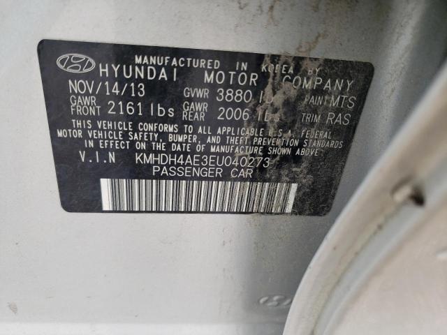 2014 Hyundai Elantra Se VIN: KMHDH4AE3EU040273 Lot: 54526524