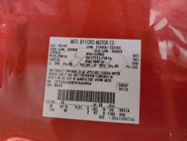 2005 Ford Ranger Super Cab VIN: 1FTZR45E85PA04904 Lot: 53062634