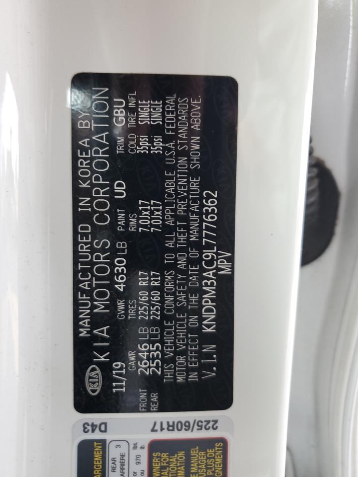 KNDPM3AC9L7776362 2020 Kia Sportage Lx