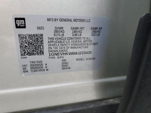 2021 Chevrolet Traverse Lt VIN: 1GNEVHKW6MJ233430 Lot: 56445994