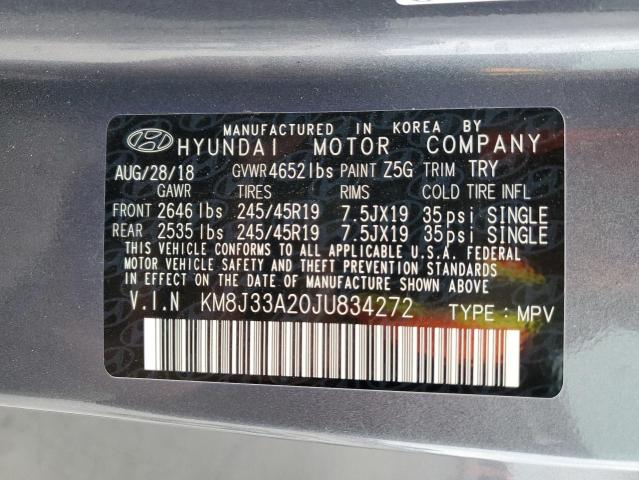 2018 Hyundai Tucson Value VIN: KM8J33A20JU834272 Lot: 55210594