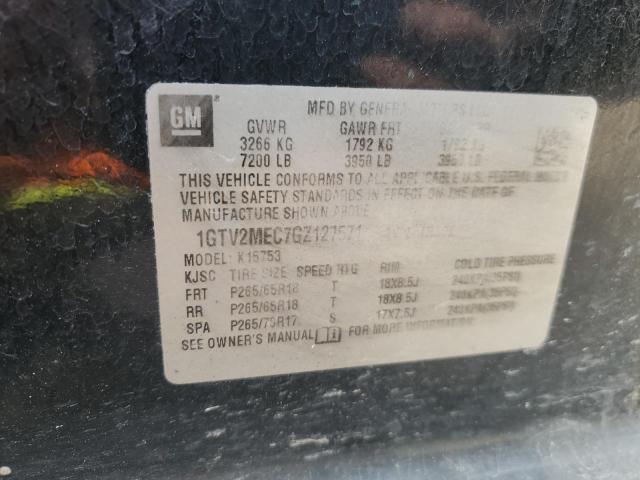 2016 GMC Sierra K1500 Sle VIN: 1GTV2MEC7GZ127571 Lot: 56239354