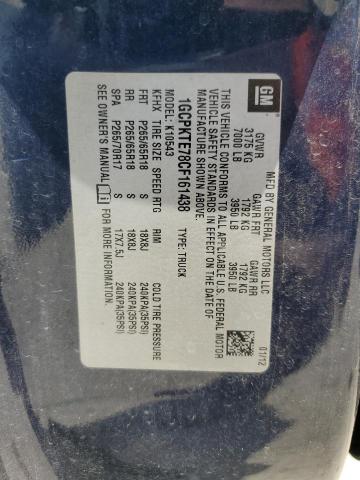 2012 Chevrolet Silverado K1500 Ltz VIN: 1GCPKTE78CF161438 Lot: 56858074