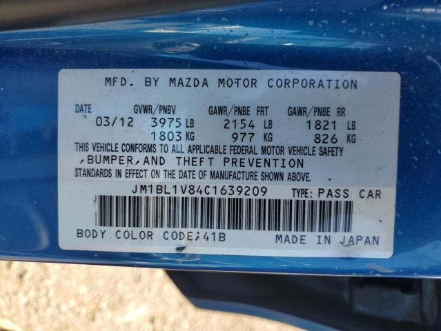 2012 Mazda 3 I VIN: JM1BL1V84C1639209 Lot: 53773644