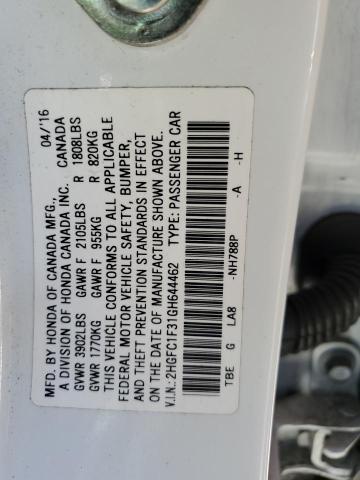 2HGFC1F31GH644462 2016 HONDA CIVIC - Image 12