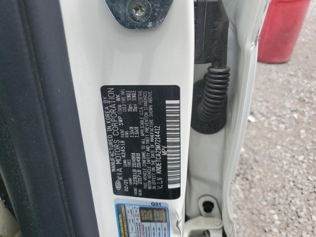 KNDETCA21M7214412 2021 Kia Seltos Sx