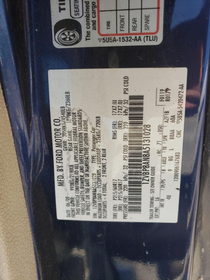 1ZVBP8AN8A5131028 2010 Ford Mustang