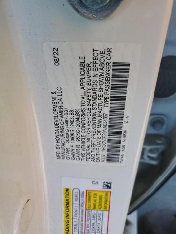 2022 Honda Accord Hybrid Sport VIN: 1HGCV3F26NA034357 Lot: 56701424