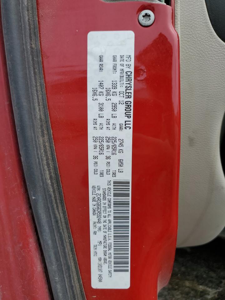 2C4RDGBG6DR592448 2013 Dodge Grand Caravan Se