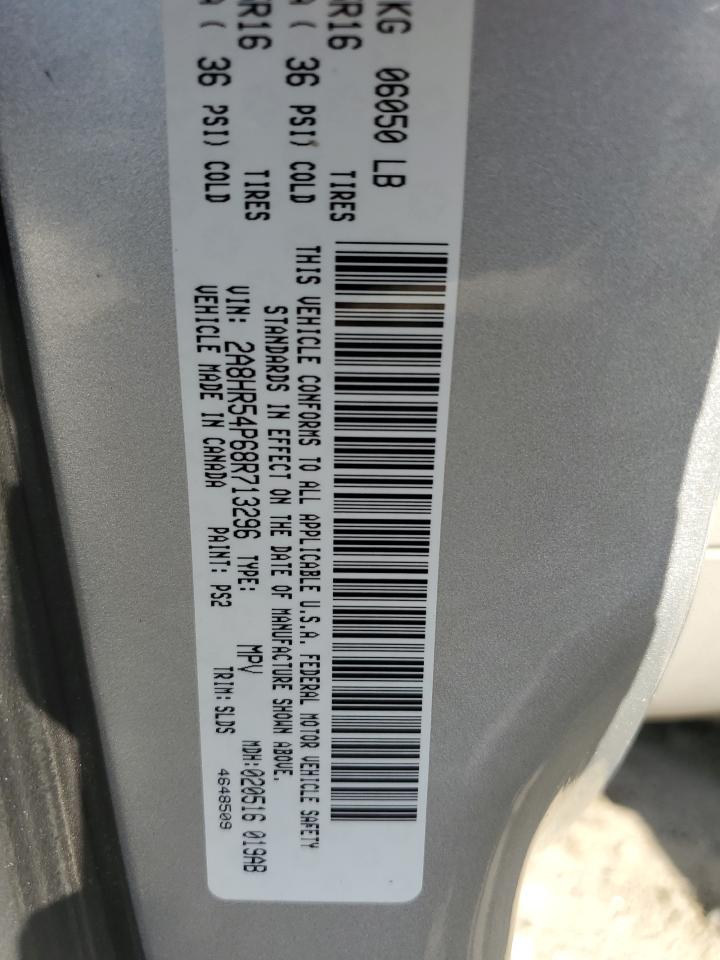 2A8HR54P68R713296 2008 Chrysler Town & Country Touring