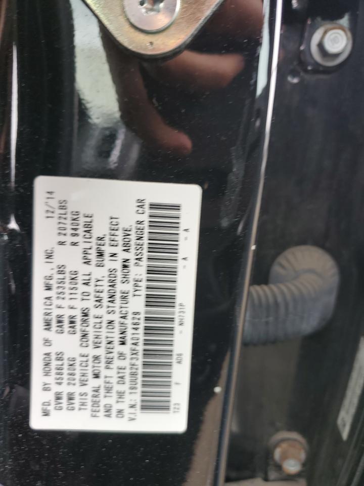 19UUB2F3XFA014629 2015 Acura Tlx