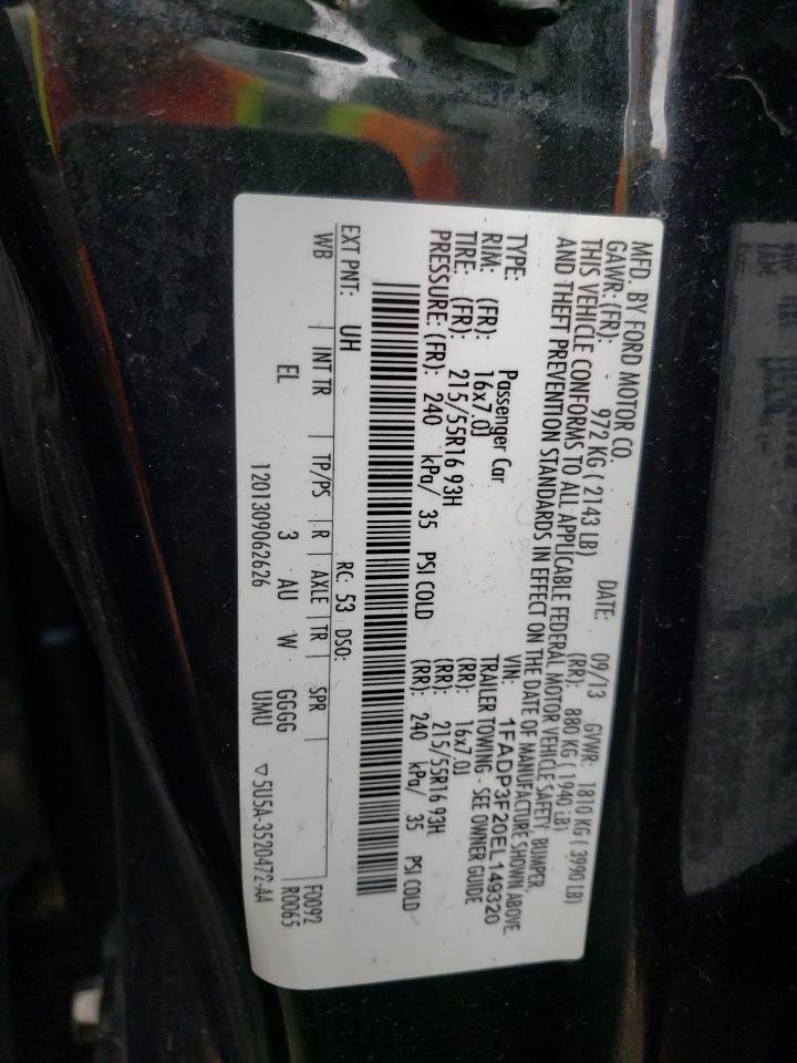 1FADP3F20EL149320 2014 Ford Focus Se