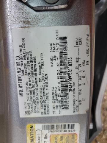 2020 FORD FUSION TIT - 3FA6P0D92LR118236