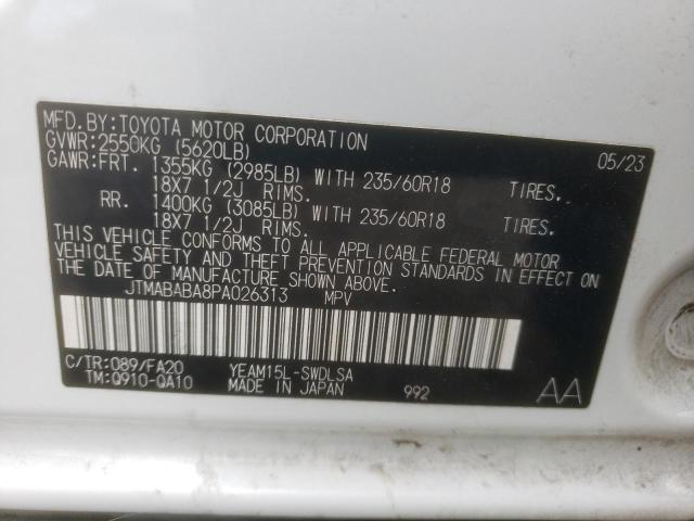 2023 SUBARU SOLTERRA P JTMABABA8PA026313