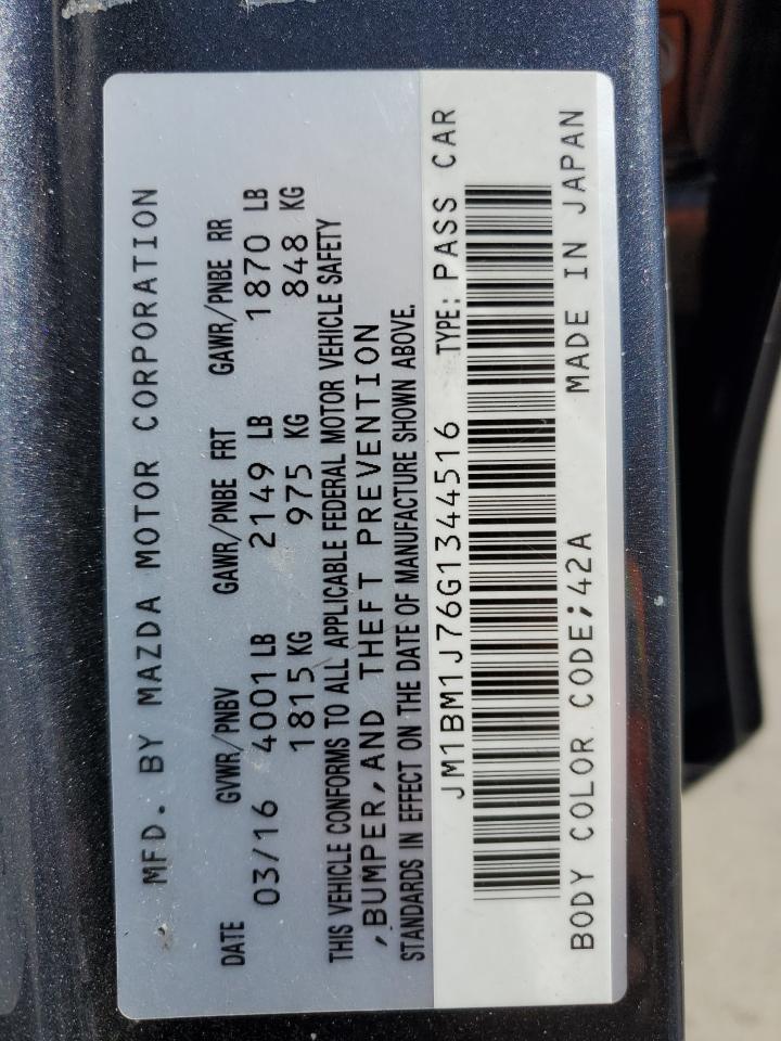 JM1BM1J76G1344516 2016 Mazda 3 Sport