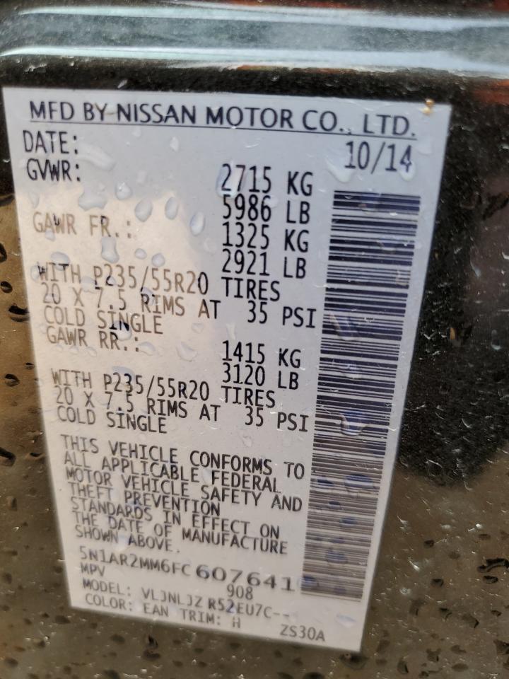 5N1AR2MM6FC607641 2015 Nissan Pathfinder S