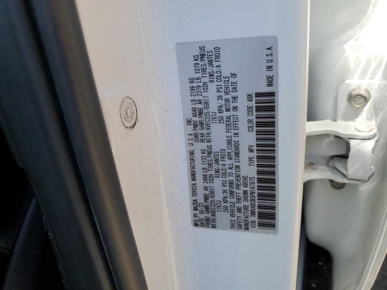 7MMVABCM3PN147875 2023 Mazda Cx-50 Preferred Plus