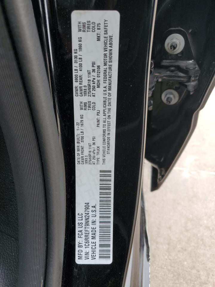 1C6RREFT9NN247904 2022 Ram 1500 Big Horn/Lone Star